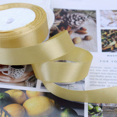 25 Yards Roll Silk Satin Ribbon for DIY Gift Package Bow Making Supplies