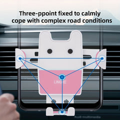 Car Air Outlet Phone Holder with 360° Rotation