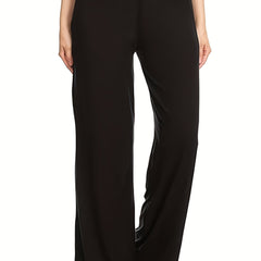 Wideband High Rise Wide Leg Trousers
