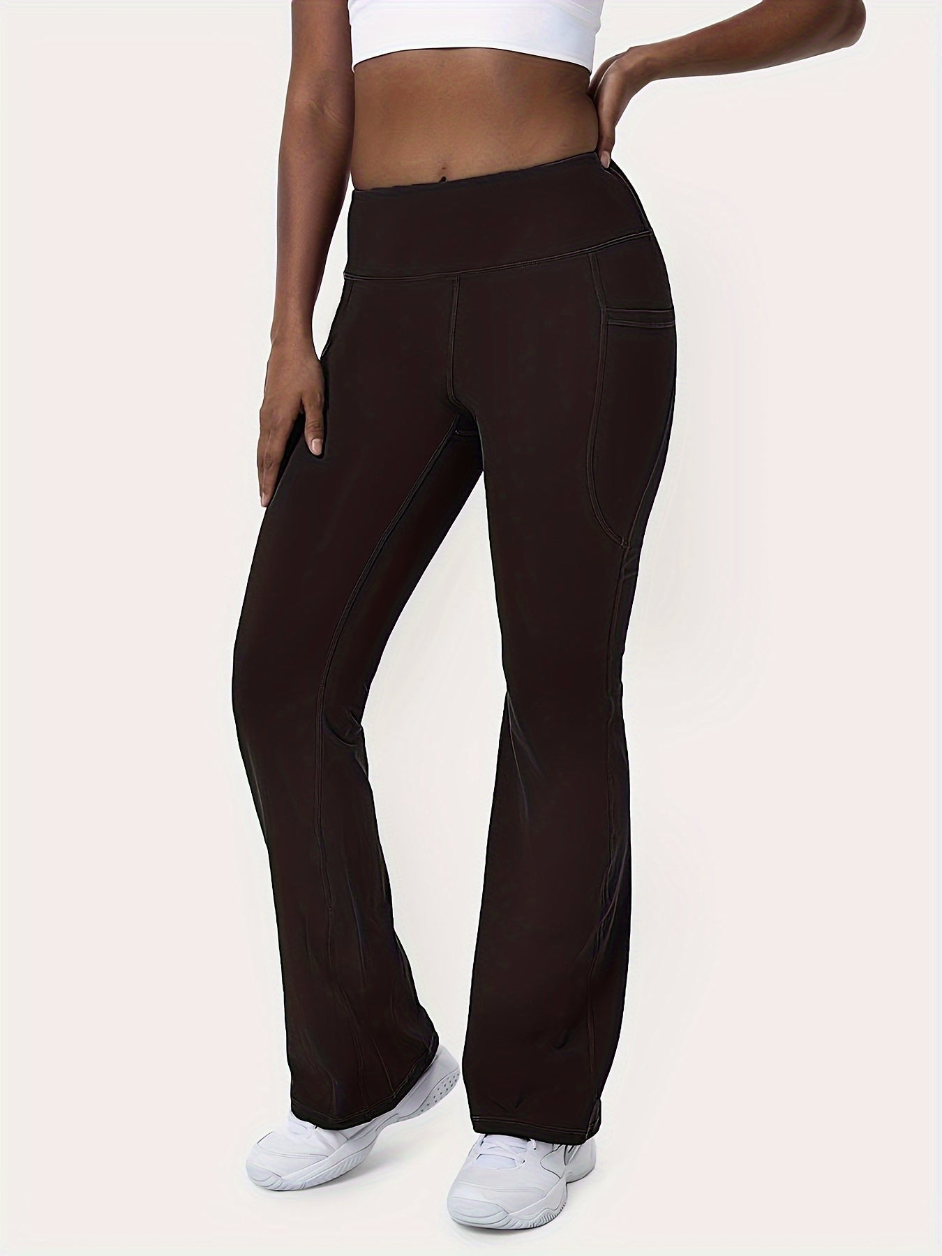 Butt Lifting Yoga Flared Pants High Stretch Fitness Sports Bell Bottom