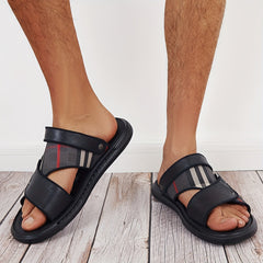 Men's Striped Slingback Sandals Casual Water Shoes