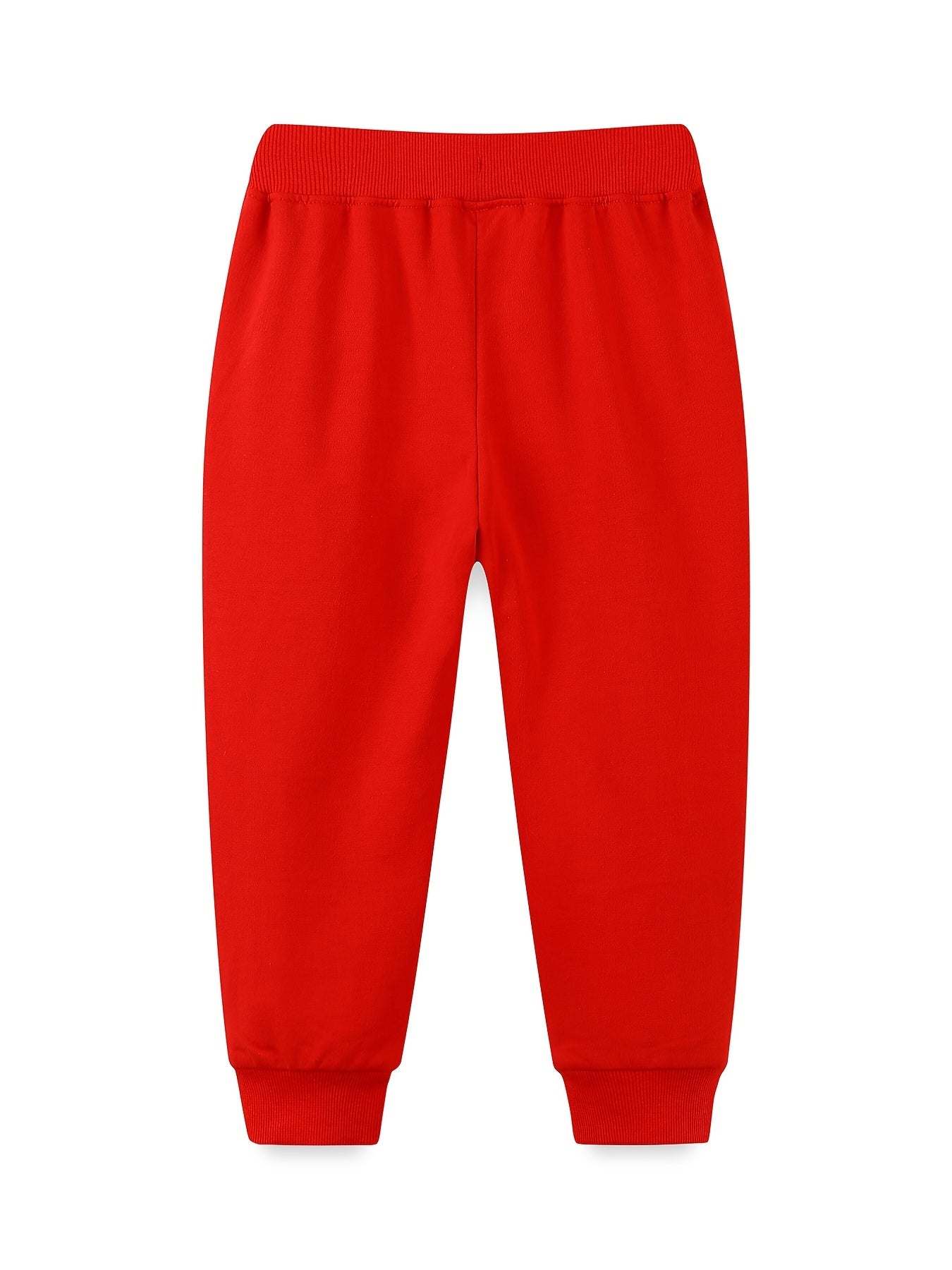 Girls' Cartoon Dogs Embroidered Joggers Sweatpants for 2-7 Years