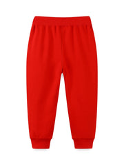 Girls' Cartoon Dogs Embroidered Joggers Sweatpants for 2-7 Years