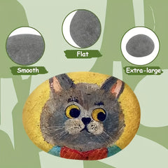 Large Smooth Drawing Stones for Arts & Crafts - 8 Stones