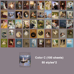 Vintage Scrapbook Paper Mini Non Sticky Journaling Supplies 100 Sheets