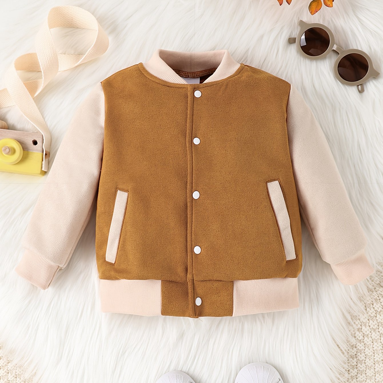 Baby Boys Outdoor Casual Jacket Baby Girls Baseball Coat Clothes