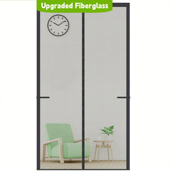 Magnetic Screen Door Fits 84x200cm Doors - Heavy Duty Fiberglass Mesh