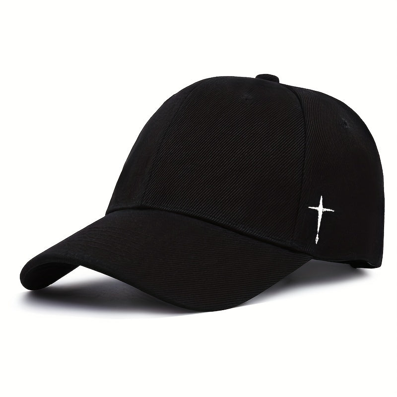 Cross Print Baseball Cap Unisex Casual Sun Hat Lightweight Dad Hat