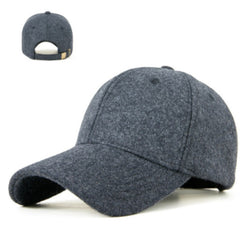 Wool Plus Size Baseball Cap Plus Velvet Cap Autumn And Winter Mens