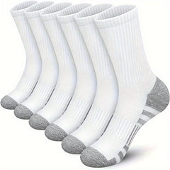 Outdoor Sports Cushioned Running Socks Moisture Wicking Crew Socks