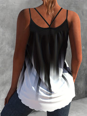 Gradient Print Dual Straps Cami Top for Women