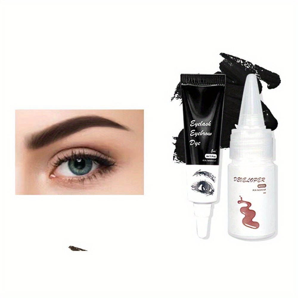 Waterproof Eyebrow Dye Kit Semi Permanent Coloring Cream