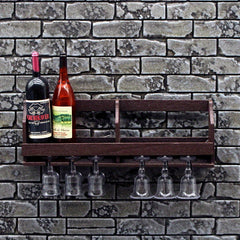 Dollhouse Wine Rack & Cup Holder - Hanging Wine Cabinet