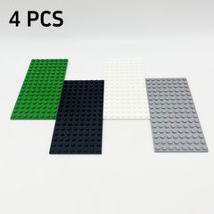 8pcs/4pcs Double-sided Baseplate Building Blocks City Parts Educational Toy