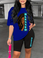 Colorblock Lounge Set & Cozy Shorts Women's Loungewear