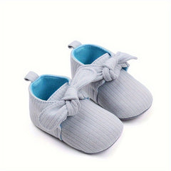 Girl's Slip On Walking Shoes With Bowknot