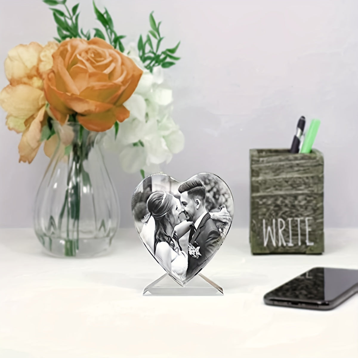 Heart Shaped Photo Frame Mold DIY Resin Silicone Mold