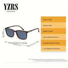 Men's Polarized Square Sunglasses Lightweight UV Protection