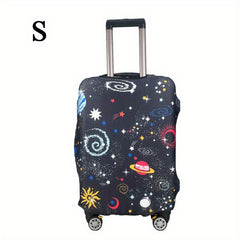 Space Pattern Luggage Case Cover Elastic Protector Travel