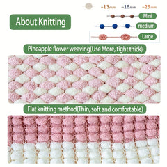 Colorful Thick Ball Yarn Rainbow Pom Yarn for Knitting Crochet