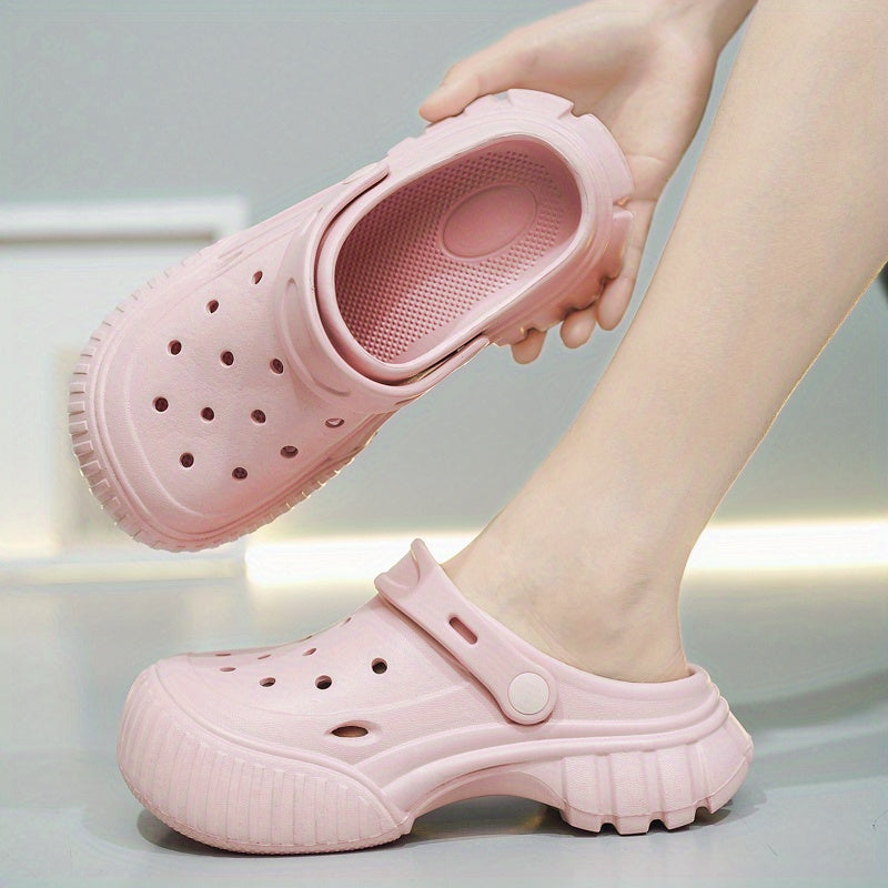 Women's Solid Clogs Casual Garden Shoes - Outdoor Beach Shoes
