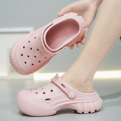 Women's Solid Clogs Casual Garden Shoes - Outdoor Beach Shoes