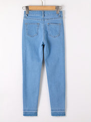 Teen Girls' Basic Skinny Jeans Casual Denim Pants Kids Outfit