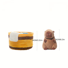 Bathing Capybara Plush Toy & Fluffy Water Rat with Towel