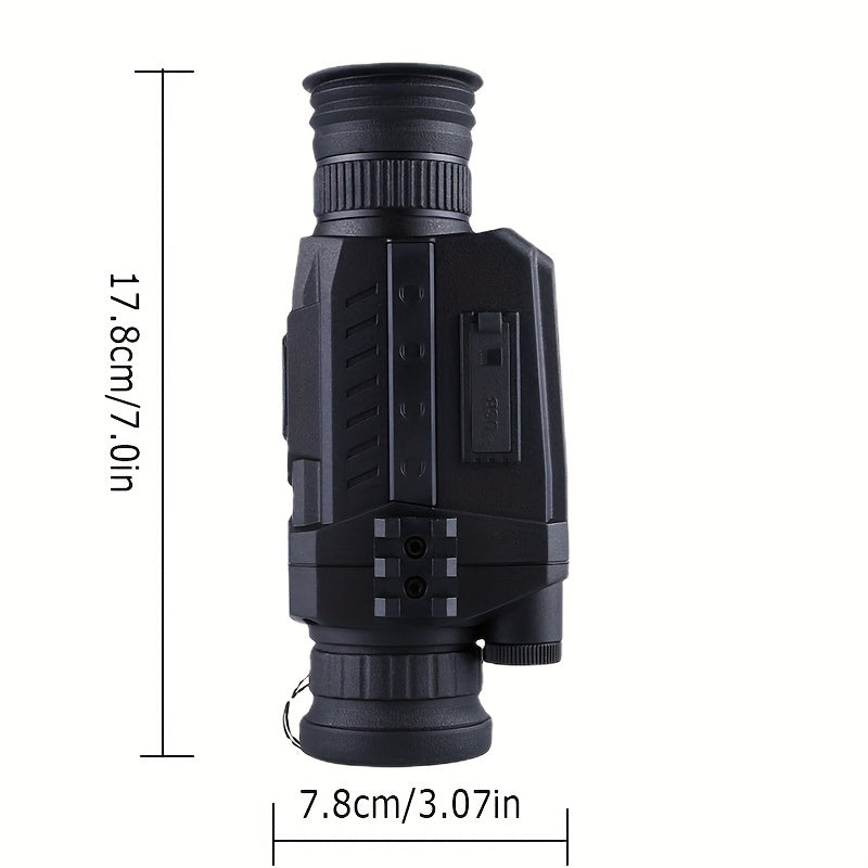 5x Digital Zoom Monocular Night Vision with USB Charging Cable