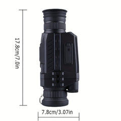 5x Digital Zoom Monocular Night Vision with USB Charging Cable
