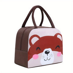 Kids Cartoon Animal Tote Bag Insulated Lunch Bag