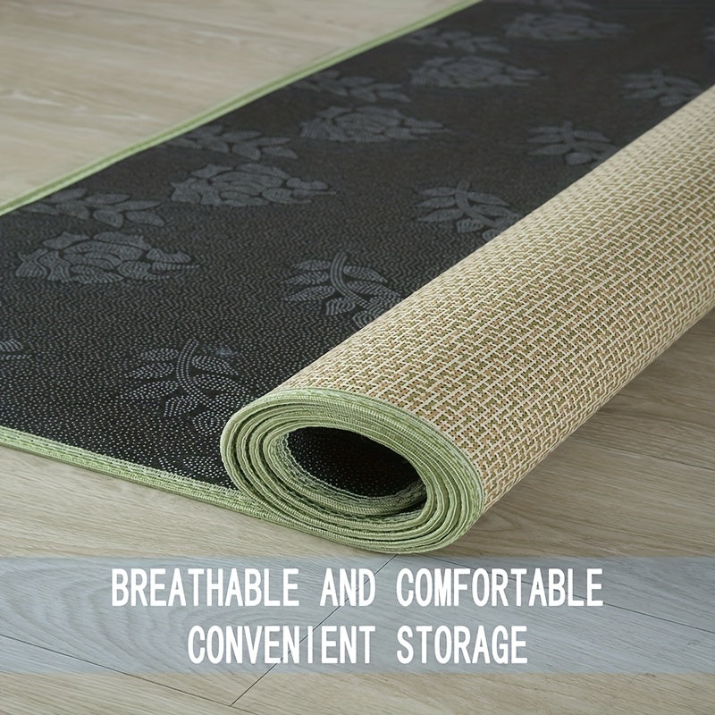 Breathable Natural Fiber Summer Carpet for Living Room and Pet Play Area
