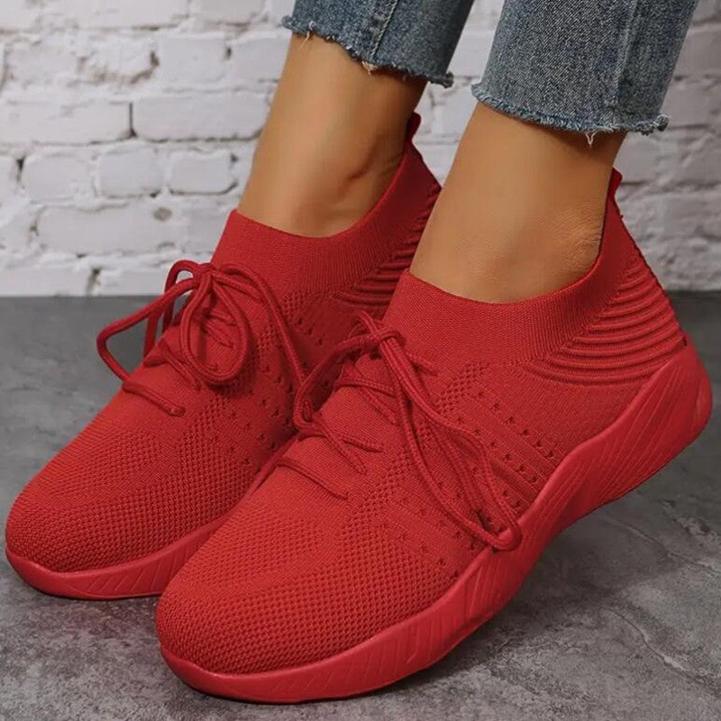 Women's Chunky Knit Sneakers Mesh Running Shoes