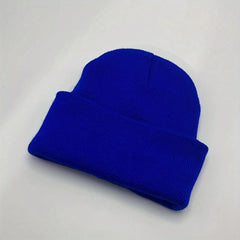 Y2K DAVE Embroidered Knitted Hat Ear Protection Warm Beanie