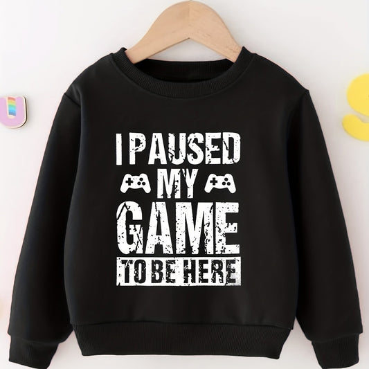 Gamepad Print Sweatshirt for Kids