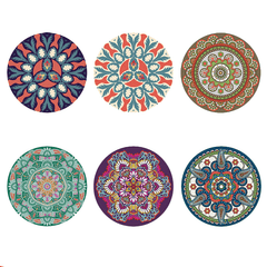 6pcs Heat Insulating Tea Mats Anti-Scalding Plate Mat Waterproof Table Mat