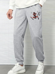 Men's Anime Graphic Sweatpants Drawstring Elastic Waist