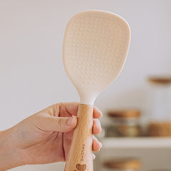 Silicone Standing Rice Spoon with Bear Claw Pattern