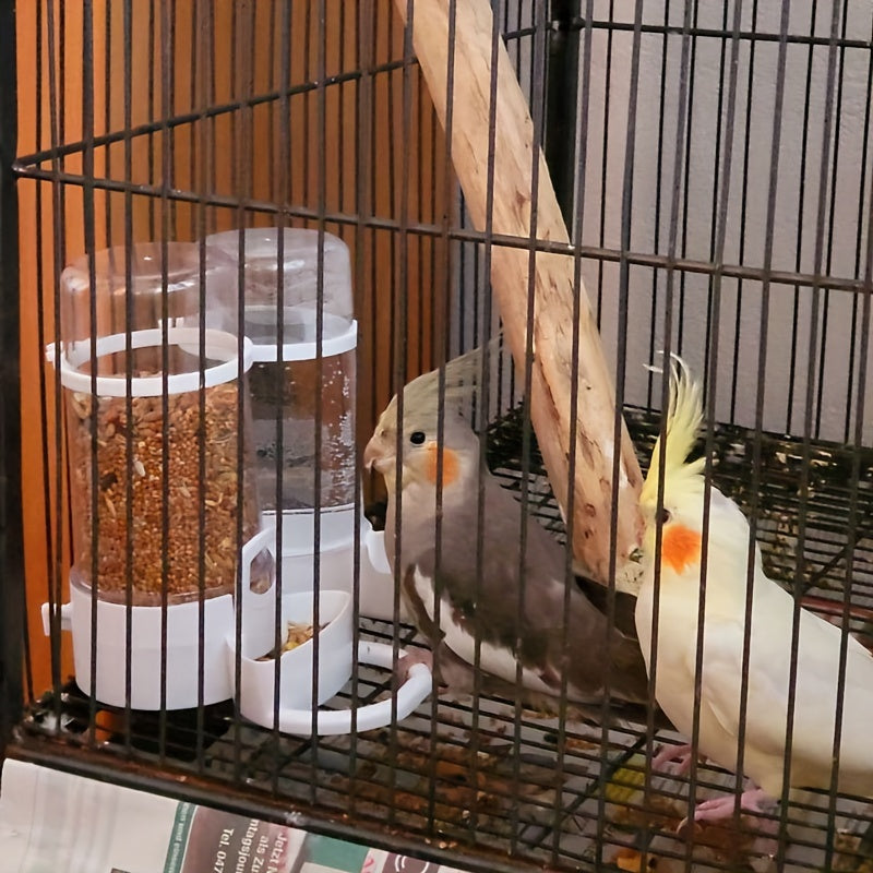 Automatic Bird Feeders with Drinkers for Parrots - No Spills/Splashes