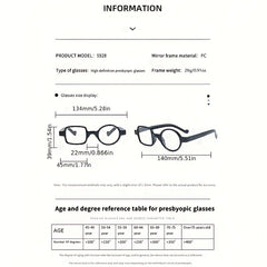 Irregular Presbyopic Eyeglasses for Women Men Diopters To 4.0