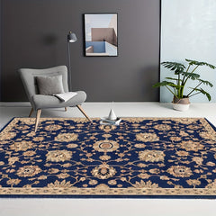 Dark American Classic Pattern Large Area Carpet