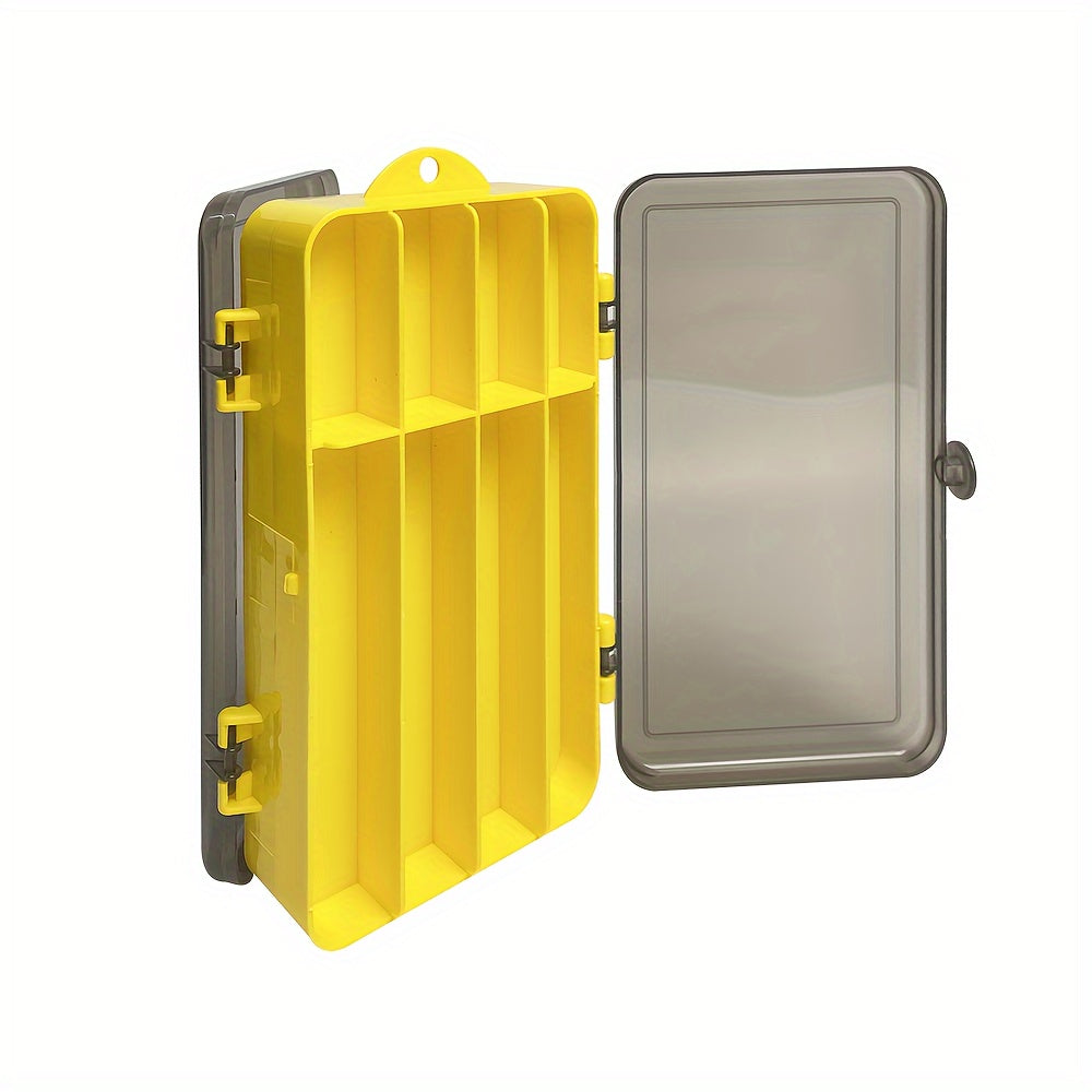 Double Sided Tool Storage Box With Grids & Handles Plastic Parts Organizer