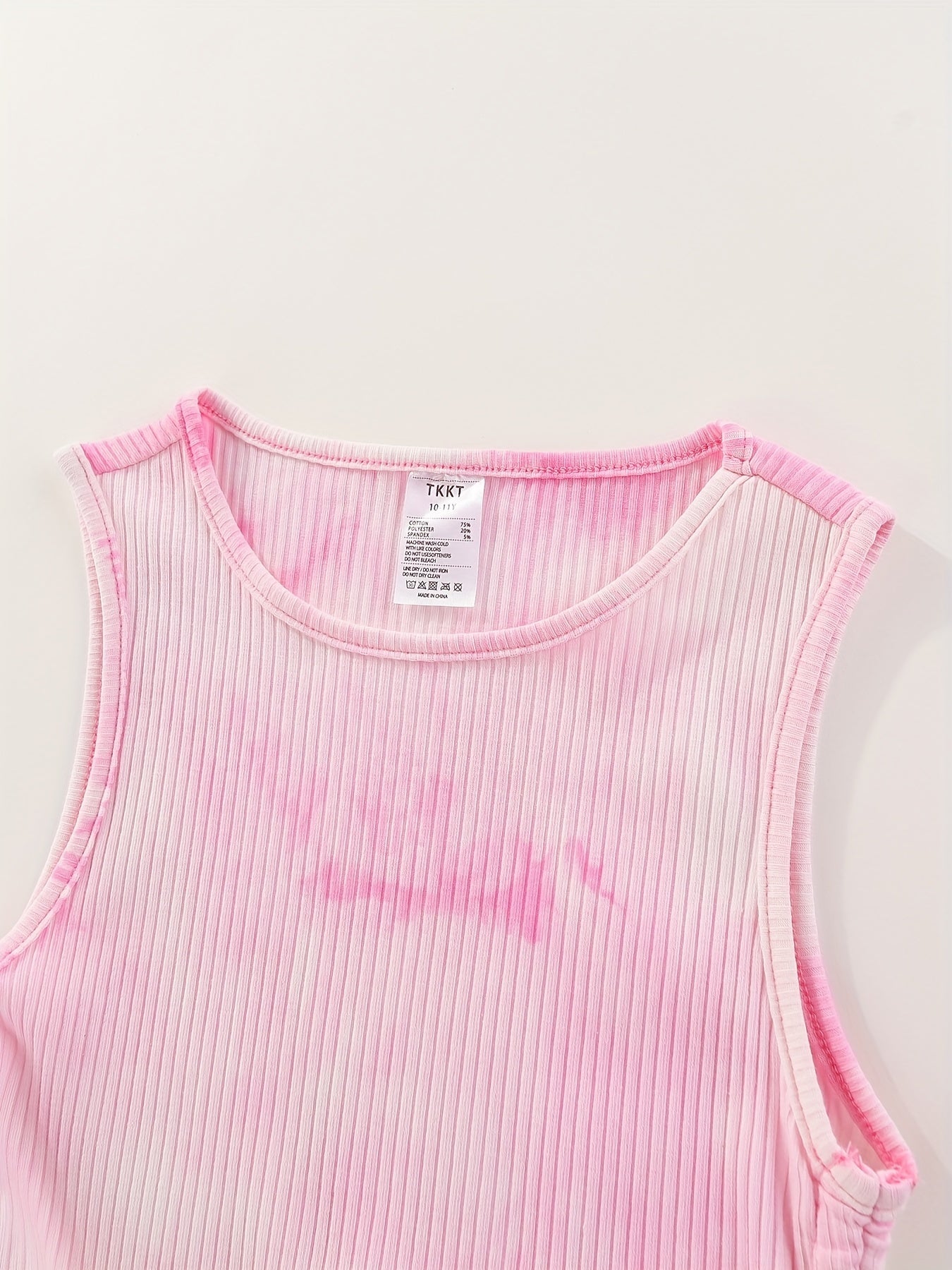 Girls' Tie Dye Sleeveless Bodycon Dress for Party