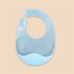 Adjustable Waterproof Silicone Bib for Clean & Dry Feeding