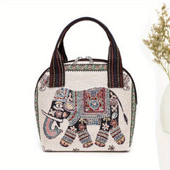 Handbag Bag Women's Bag Going Out To Work Mummy Bag Weaving Ethnic Style