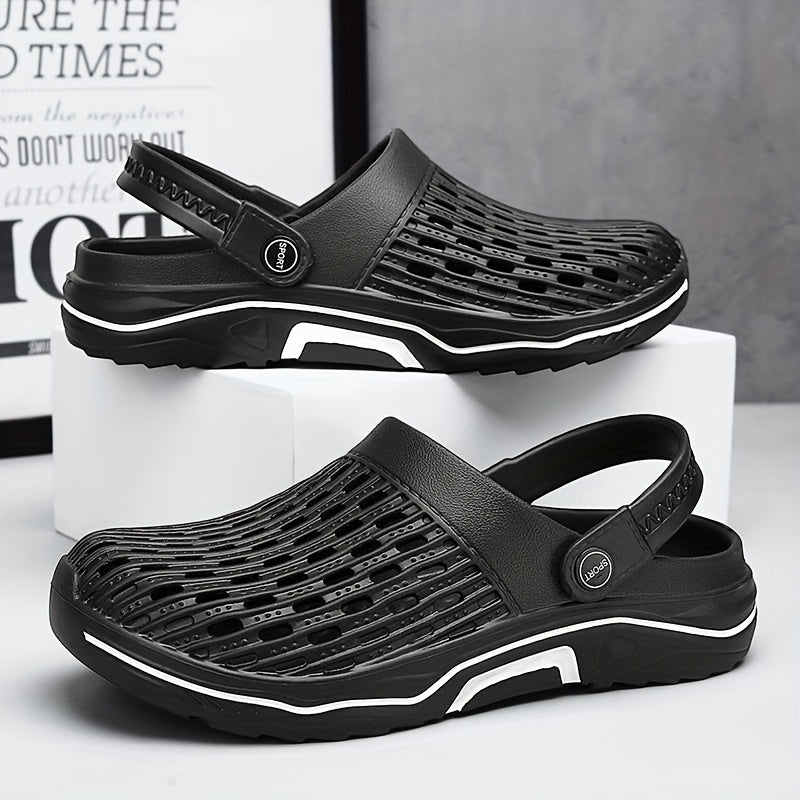 Men's Lightweight Comfy Clogs Hollow Out Non Slip Garden Shoes