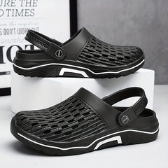Men's Lightweight Comfy Clogs Hollow Out Non Slip Garden Shoes