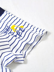 4pcs Boys Boxer Briefs Elastic Waist Stripe Polka Dot Print Soft Underwear