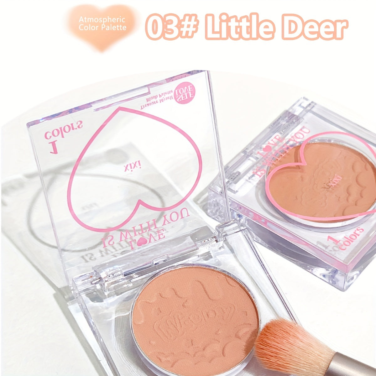 Xixi Natural Blush Palette Smooth Texture Pigmented Brightening