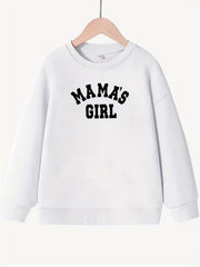 Girls 'Mama's Girl' Crew Neck Sweatshirt Top